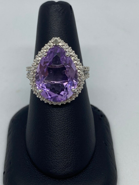 Sterling Silver And Amethyst Ring - image 1