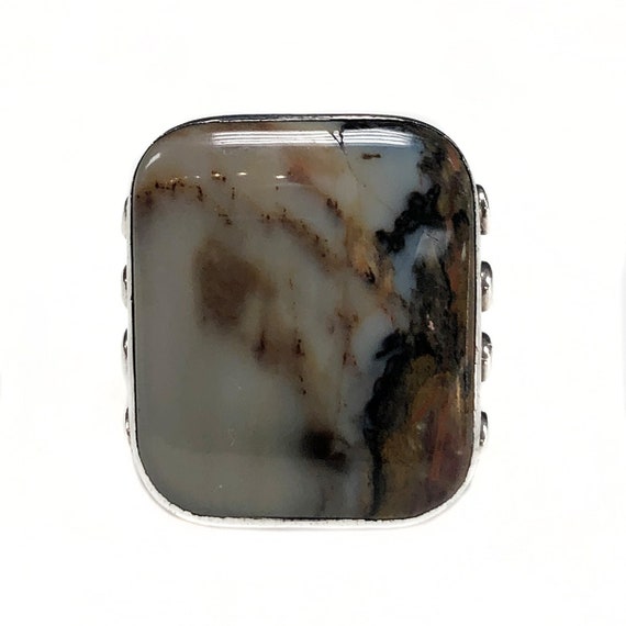 agete アガット リング　11号　silver agate Agete Ring | Tribena Crystals