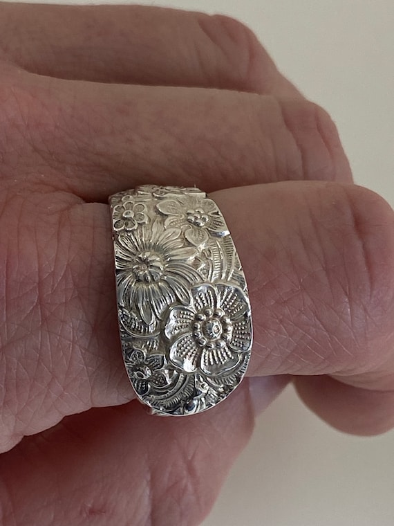 Sterling Silver Handmade Spoon Ring - image 3