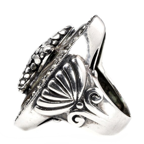 Silver & Abalone Starfish Ring - image 3