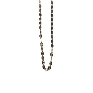 Decorative Duo Tone Silver Necklace