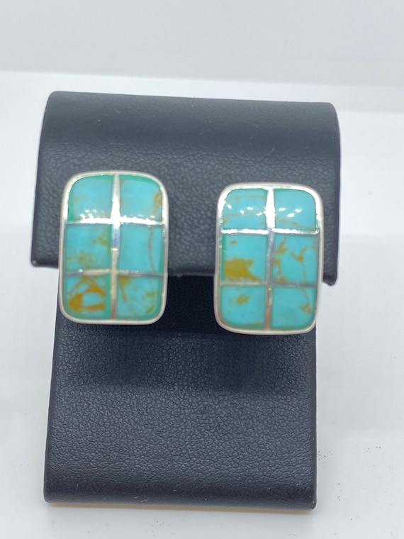 Handmade Sterling Silver and Turquoise Earrings
