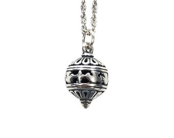 James Avery Silver Spirit of Christmas Necklace