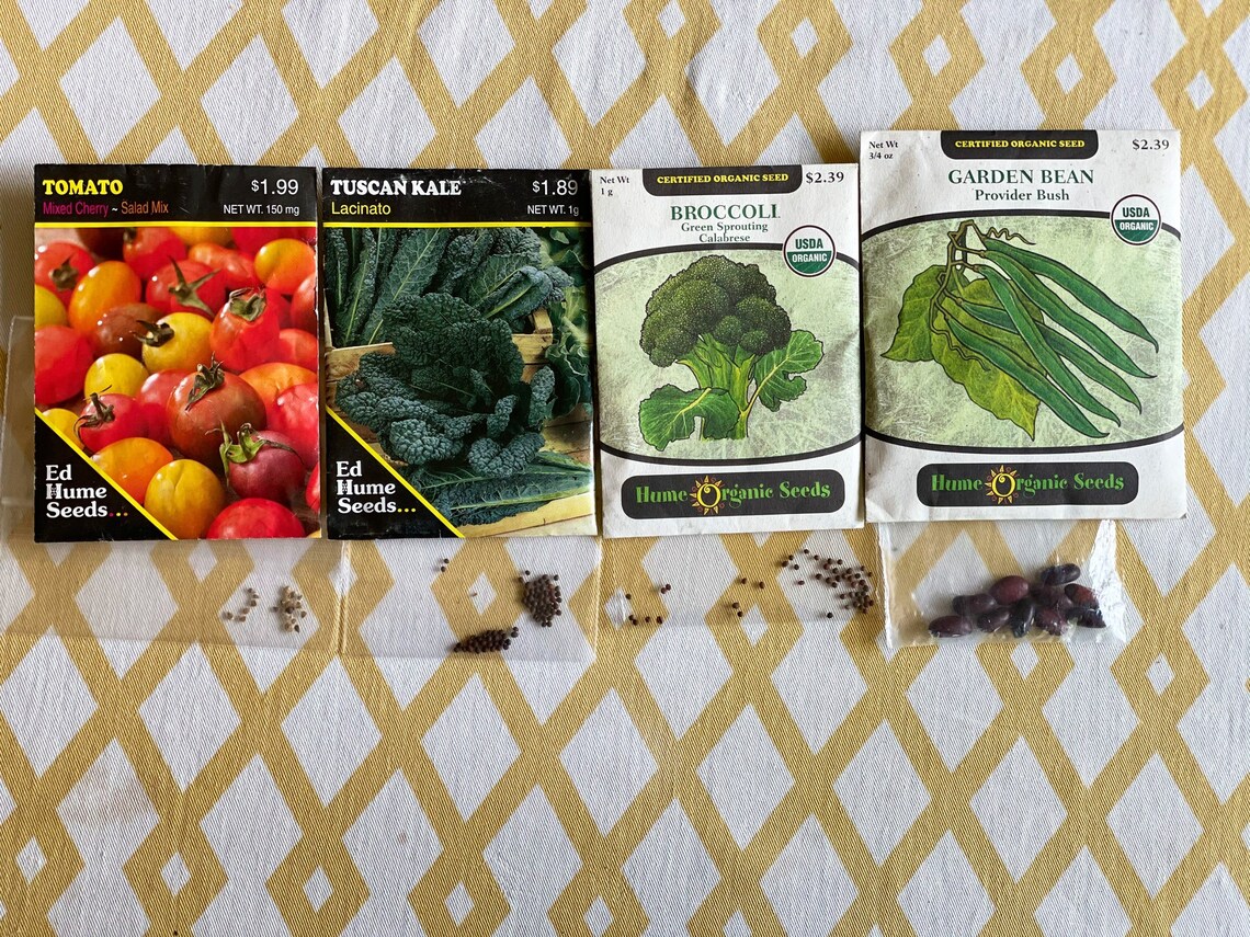 Variety vegetable seeds sample pack Etsy