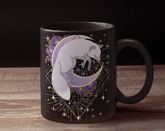 Arctic Fox Mug Witchy Mug Esoteric Whimisgothic Black Glossy Mug
