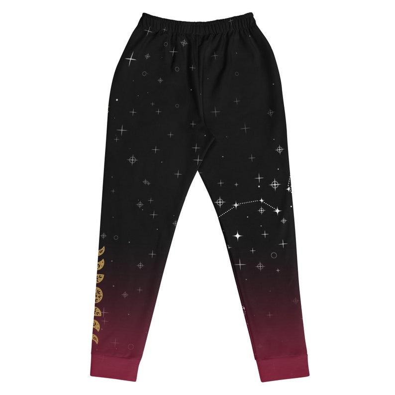 Eco-Friendly Recycled Sweatpants | Artistic Witchy Sweatpants with Deer Art | Women's Joggers