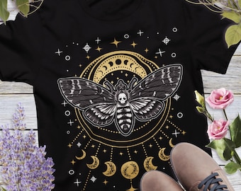 Deaths Head Moth Tee Shirt | Witchy Moth Shirt Whimsigoth Unisex t-shirt