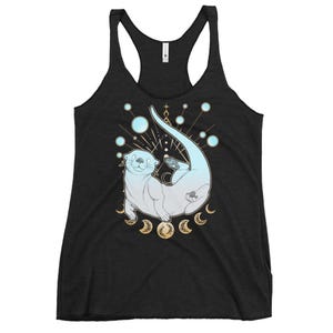 Otter Tank Top | Witchy Whimsigoth Boho Hippie River Otter Women's Racerback Tank
