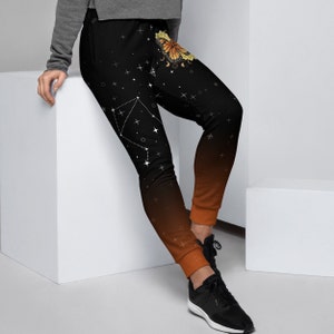 Eco-Friendly Recycled Sweatpants | Artistic Witchy Sweatpants with Monarch Butterfly Art | Women's Joggers