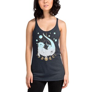 Otter Tank Top | Witchy Whimsigoth Boho Hippie River Otter Women's Racerback Tank