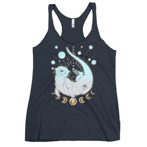 Otter Tank Top | Witchy Whimsigoth Boho Hippie River Otter Women's Racerback Tank