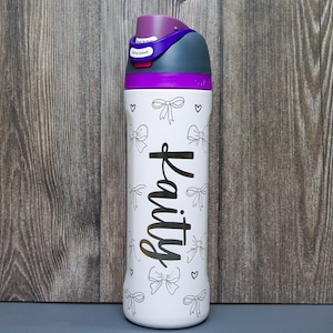 Bows and Hearts Owala FreeSip Bottle - Personalized Design- Gift + Other Hobbies