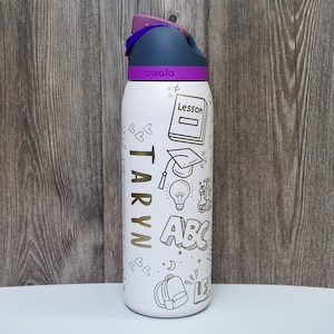 Teacher Owala FreeSip Bottle - Personalized Design- Gift + Other Hobbies/Jobs.