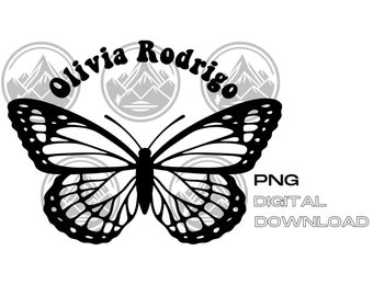 Olivia Rodrigo Butterfly Design-fichier numérique PNG