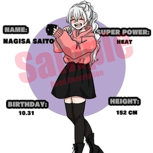 Comissões de Anime Super Hero OC