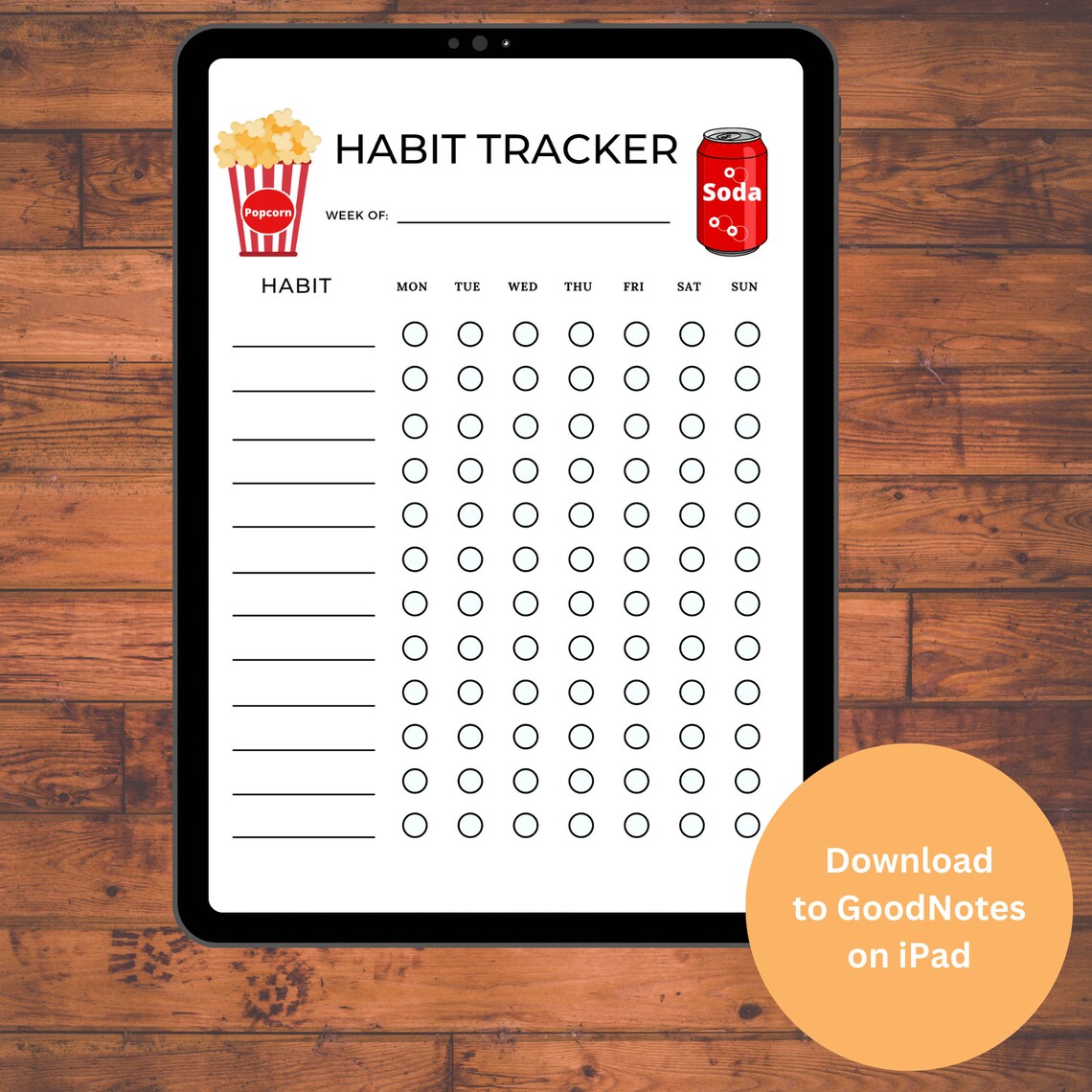 Everyday Habit Tracker, Weekly Habit Tracker Printable, Habit Planner ...