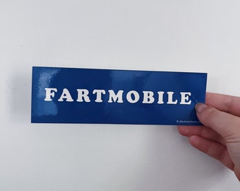 Fartmobile  // Large Sticker, Funny