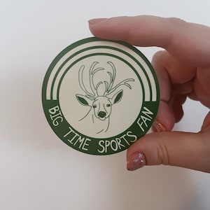 Deer Sports Fan Sticker // Funny Sticker // Fan Sticker