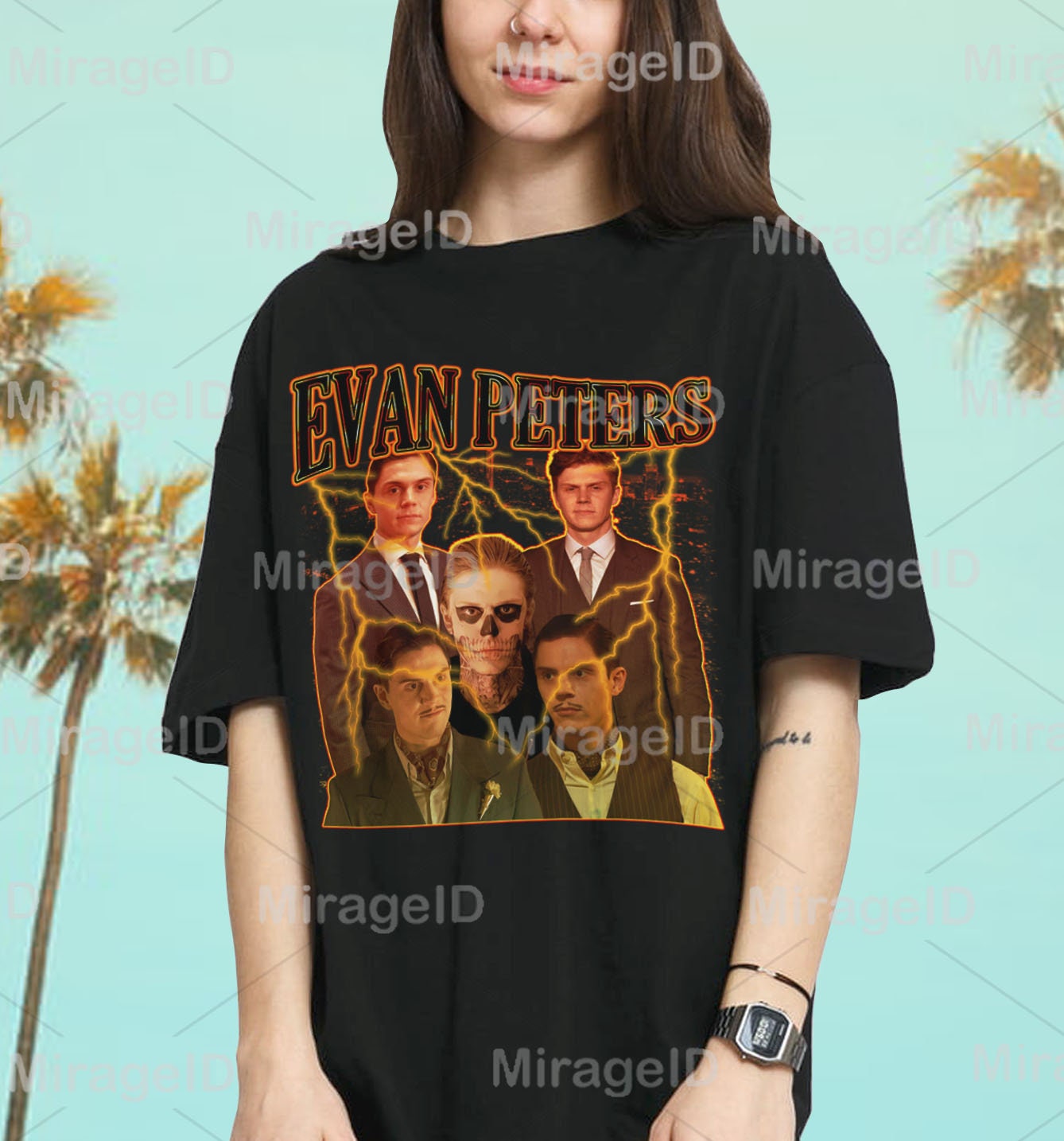 evan peters t shirt