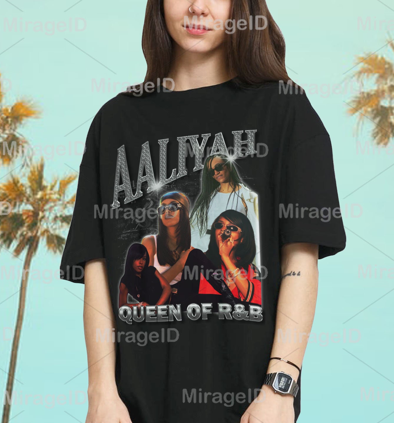 Aaliyah Shirt Bootleg Rap Tee Princess 