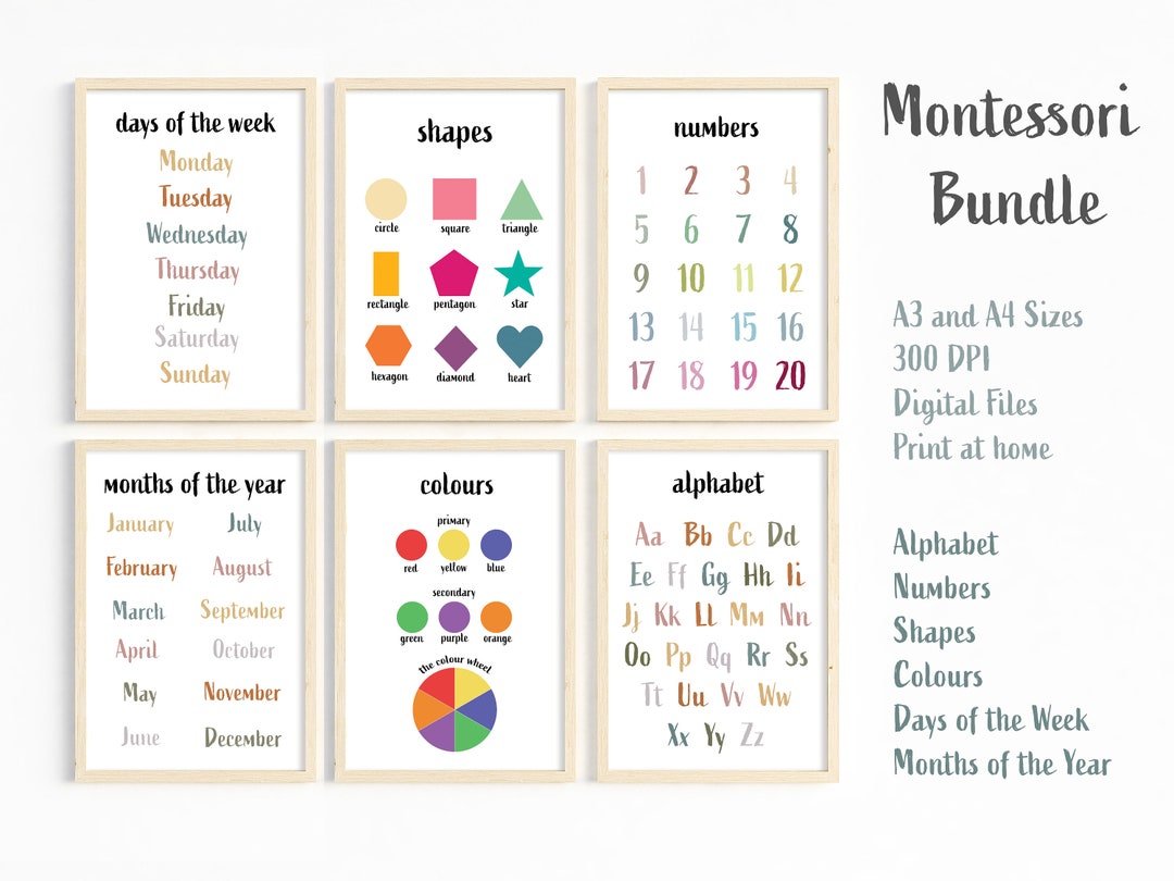 Montessori Classroom Bundle Montessori Materials Home Education School ...