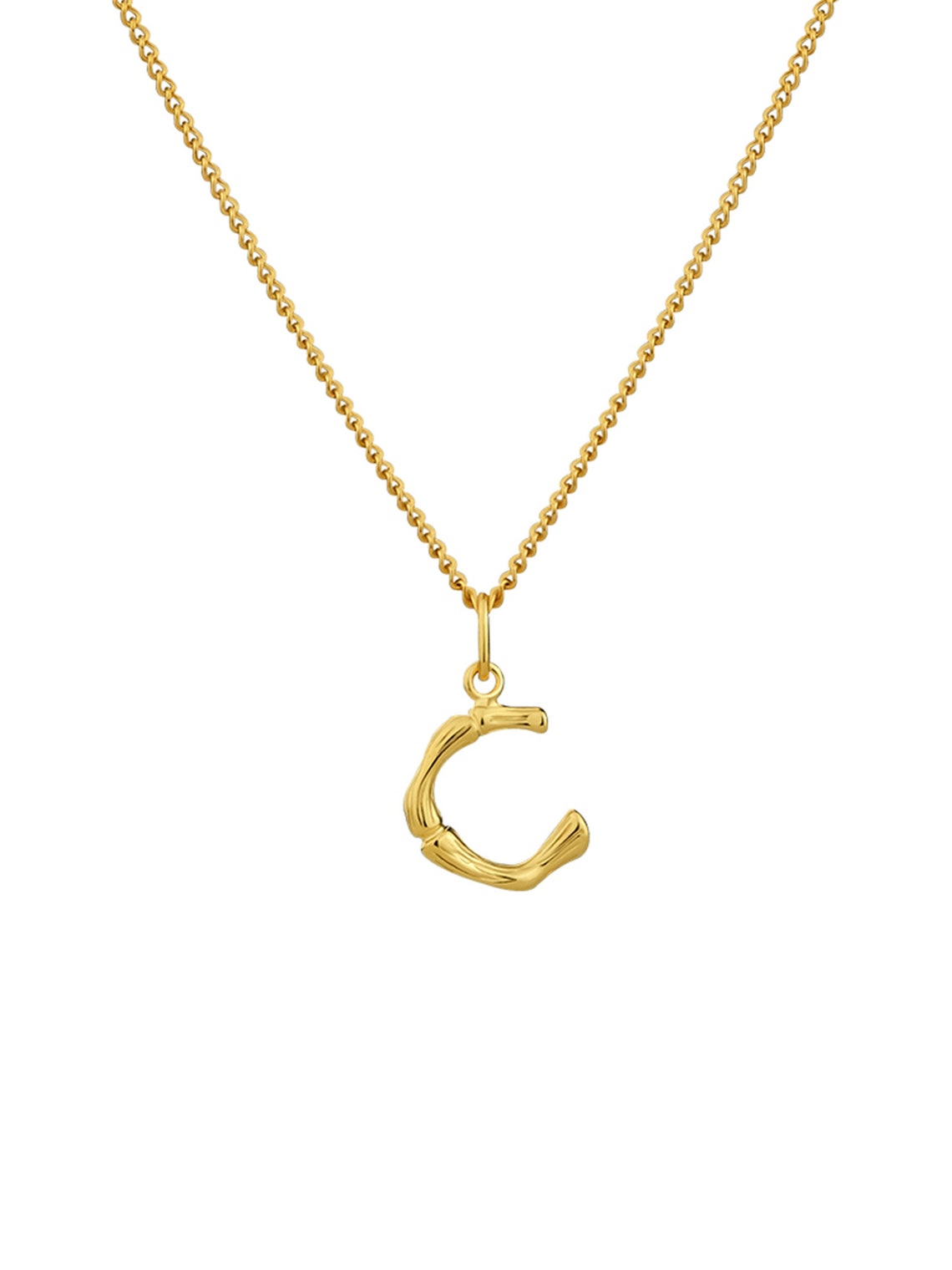 18k gold letter necklace Gold Chain Necklace Alphabet Water Etsy