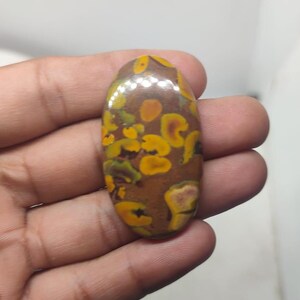natural Fruit,Jasper,Cabochon Loose Gemstone,Smooth Natural Fruit Jasper gemstone For jewelry Making,loose stone size 42x23x6 mm