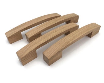 Oaq wood natural handles/handmade wardrobe pulls/ drawers knobs kitchen furniture/ solid handles wardrobe.