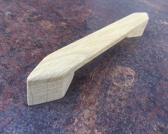 Natural handmade oak handle/Minimalist wooden handles/ oaq drawers pulls.