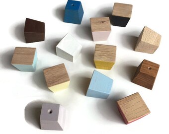 Farbe Holzknöpfe / Kleiderschrank handgemachte Griffe / Naturholz Schrank Knöpfe.