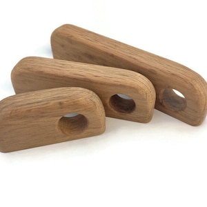 Wooden knob/,oaq handmade pulls/ Cabinet Handles.