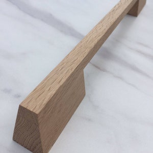 Maniglie in legno naturale Oaq/maniglie per armadi fatte a mano/pomelli per cassetti, mobili da cucina/maniglie solide per armadi.