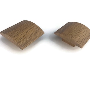Square knob/Cabinet knobs/ Oak  handle.