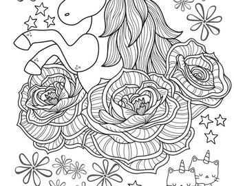 Livre de coloriage fantaisie pour enfants/adultes avec pages Doodle