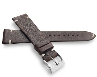 Bracelet en cuir brun véritable pour homme - Mirnes