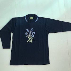 Bluebell Embroidered Tunic in Colour Navy/ Cream