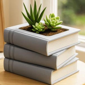 Book Planter, Succulent & Cactus Pot