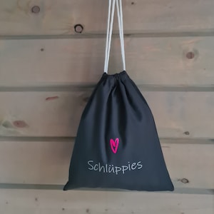 Laundry bag Schlüppies, lingerie bag, storage bag, suitcase organizer, travel bag, fabric bag anthracite 25 x 30 cm