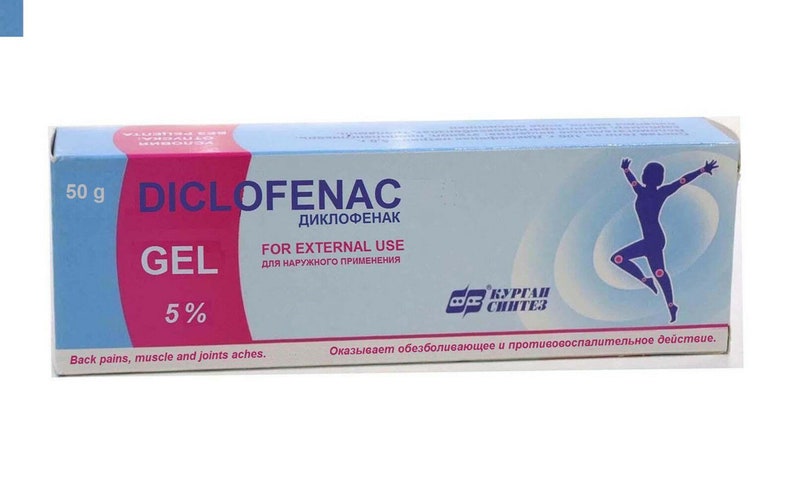 Diclofenac gel 5% 50 g 176 oz in case of inflammation of soft | Etsy