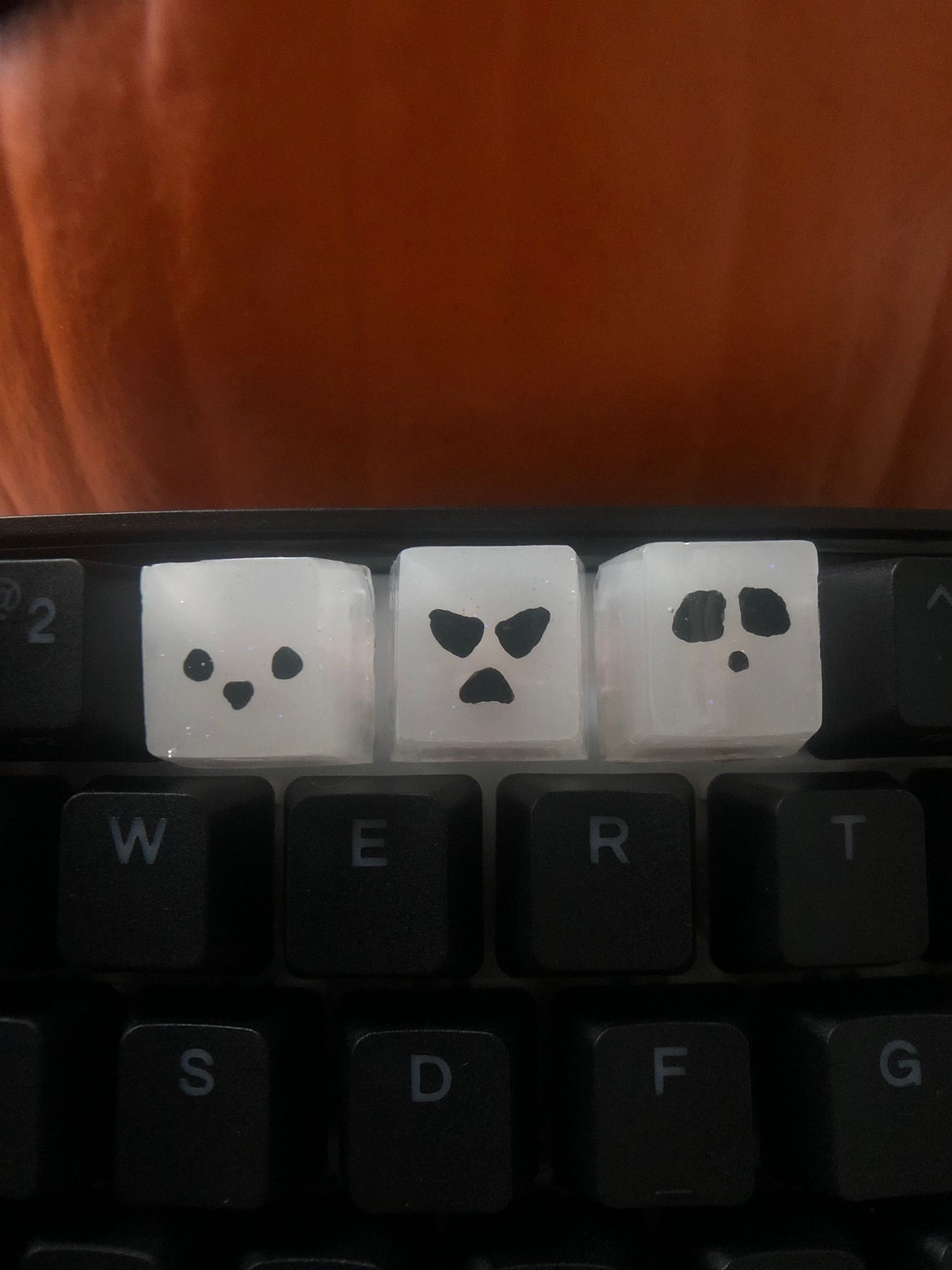 Bgrade Handmade Artisan Resin Keycaps Glow in the Dark Etsy