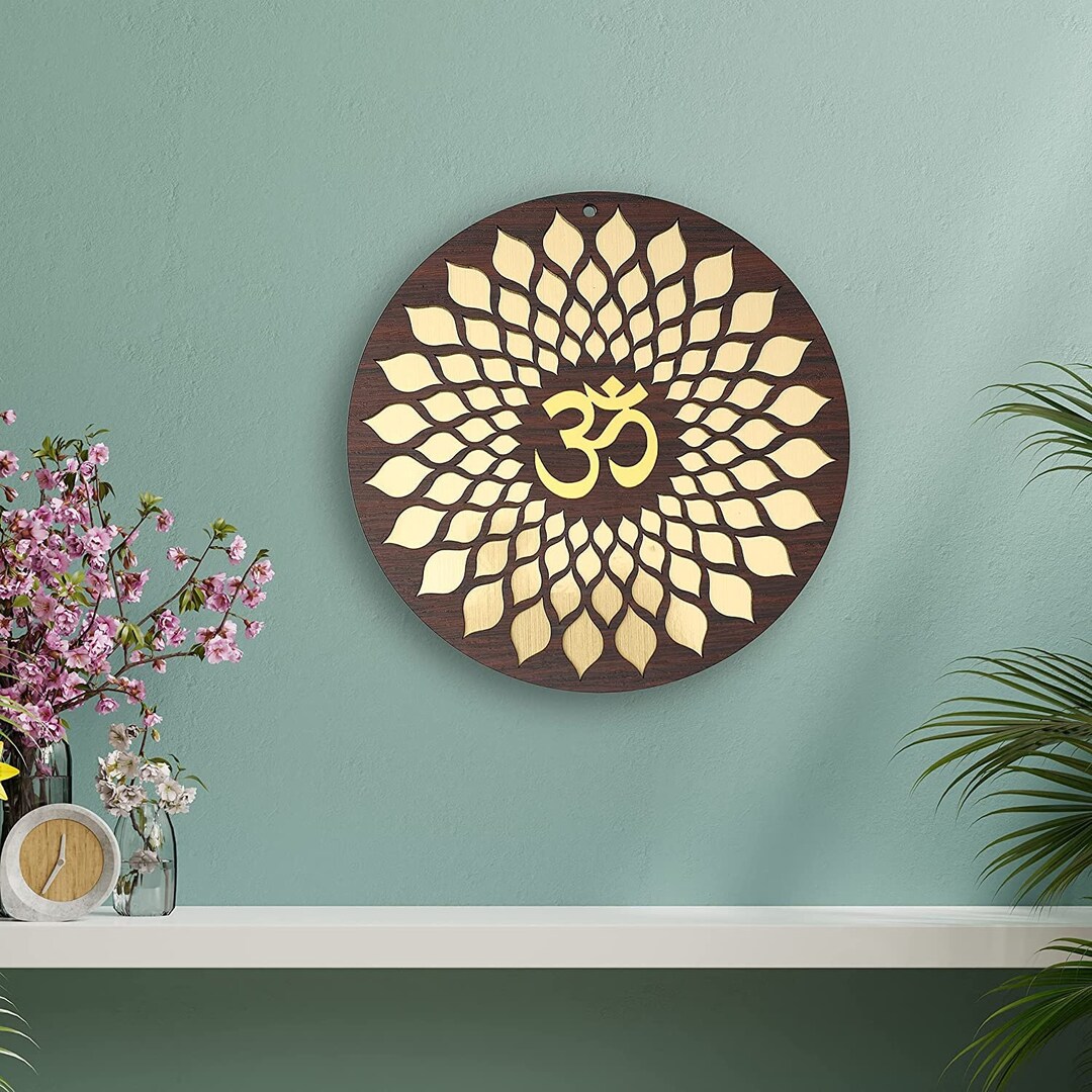 MDF OM Wall Hanging, Feng Shui, Wall Art, Wall Decor, Positive Vibes