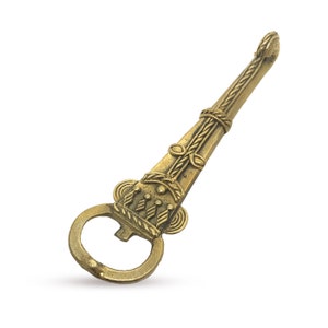 Vintage Style Brass Bottle Opener, Metal Bottle Opener, Dhokra art Bottle Opener, Bar Accessory, Tribal Art Bottle Opener,Beer Bottle opener