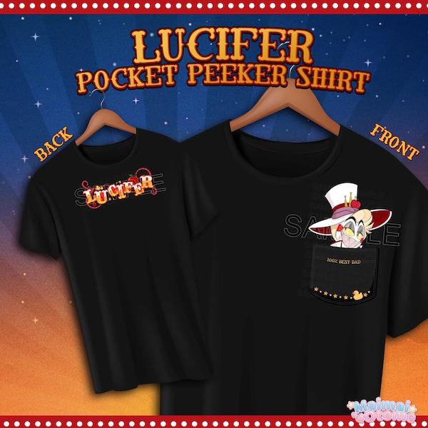 Hazbin Hotel - Lucifer Peeker T-Shirt | **MTO**