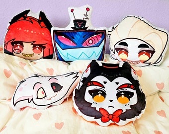 Hazbin Hotel Plushie Pillows | Soft Cushion | Fuzzy Cushion