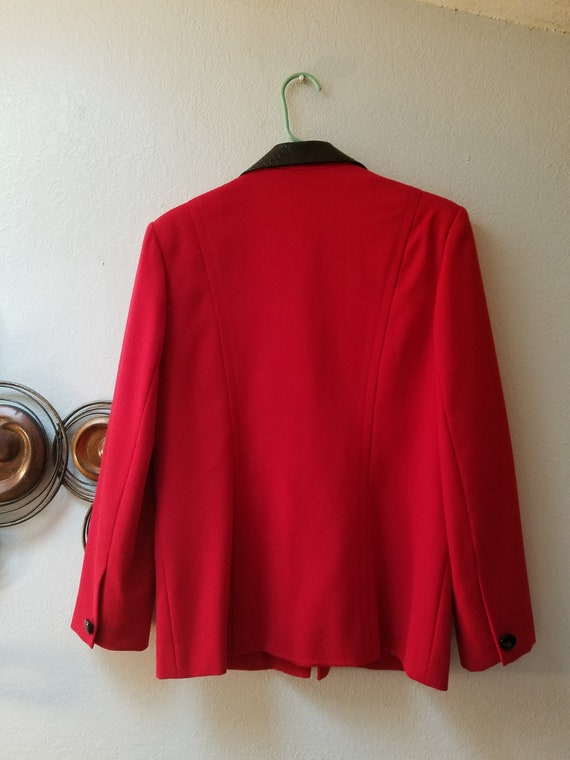 Focus 2000 Womens Sz 12, Red Wool Jacket - image 5