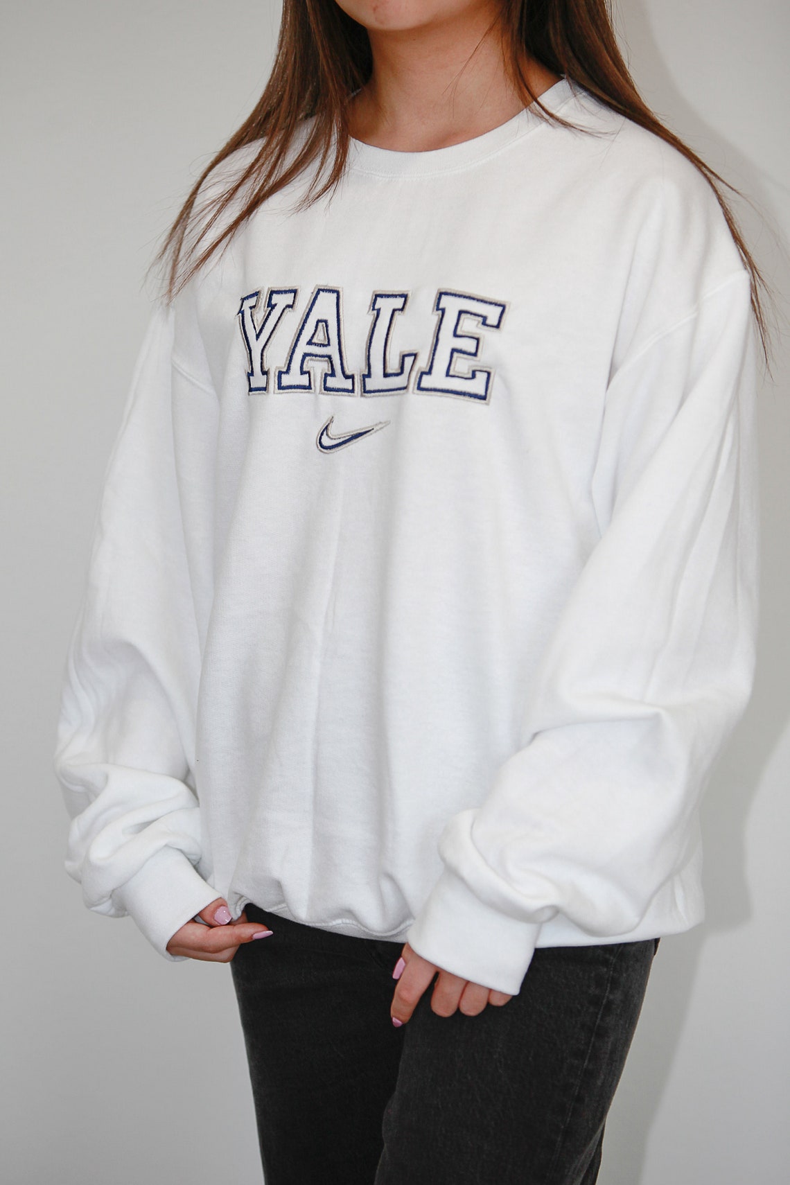 YALE Embroidered Crewneck | Etsy