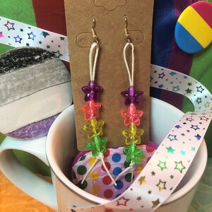 Sapphic Flowers Lesbian Pride Earrings