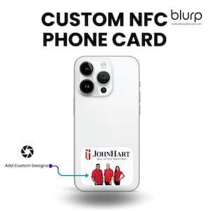 Cartões telefônicos NFC personalizados
