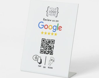 Custom NFC Google Review Stand