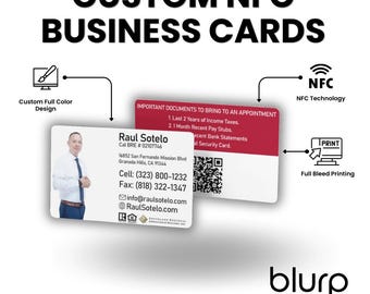 Custom Tapable NFC Digit Business Cards